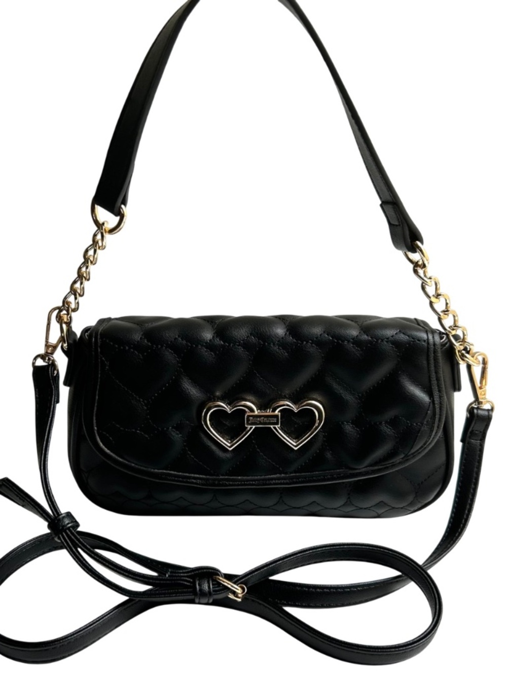 Juicy Couture Quilted Hearts Hand / Crossbody Bag